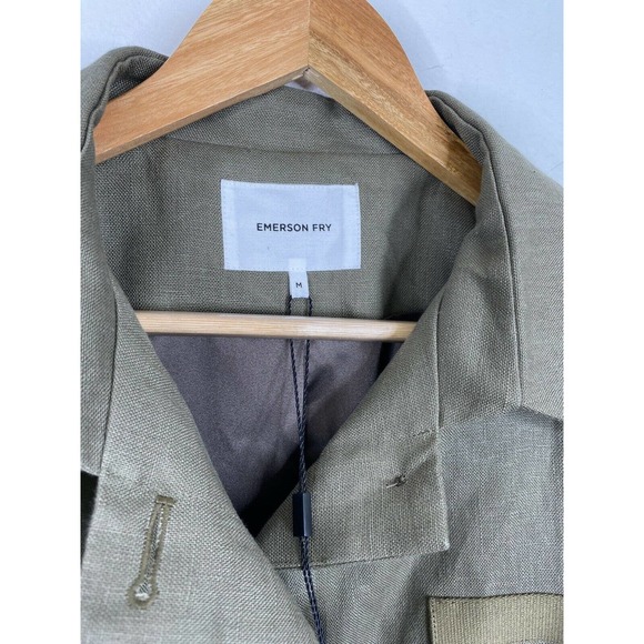 Emerson Fry Little Army Jacket NWT Linen Green - Picture 4 of 8